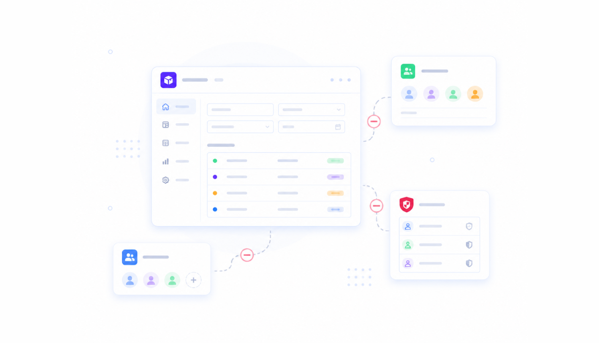 No team access or permissions model