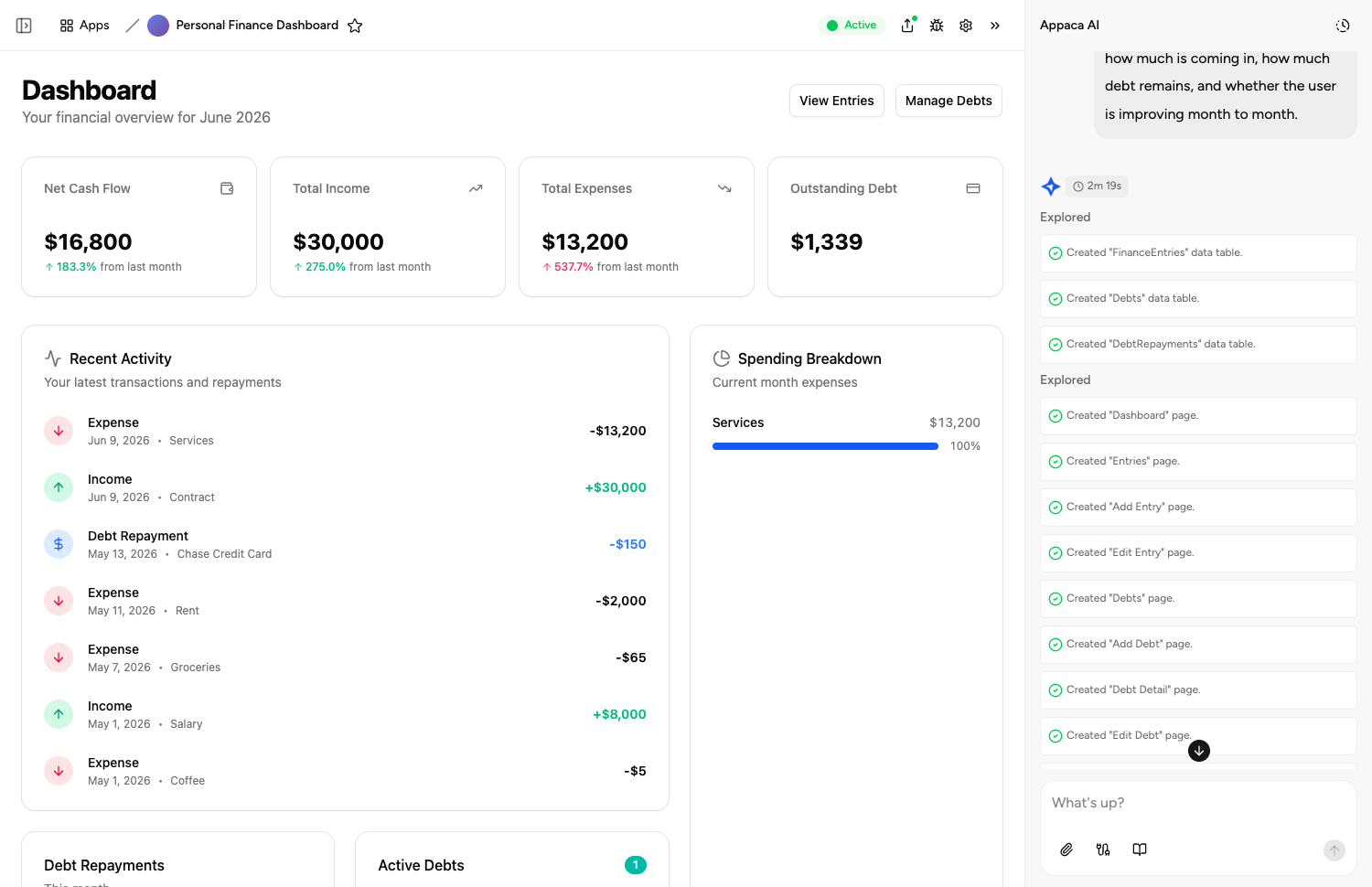Appaca app builder