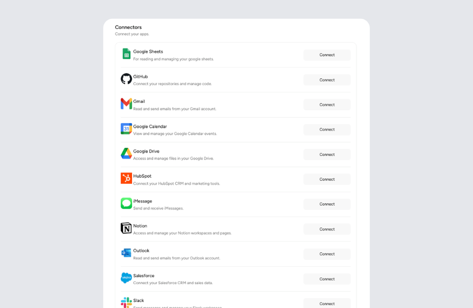 Connect Appaca with your favourite third-party apps