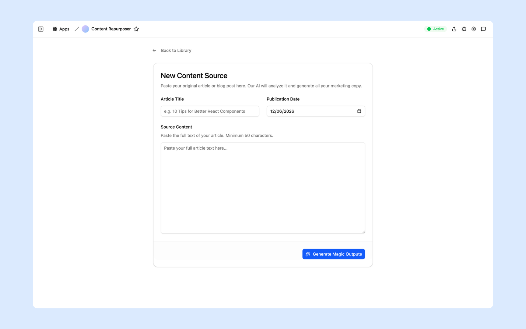 Paste your source