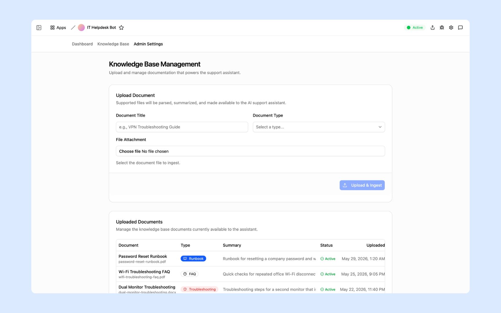 Knowledge base management