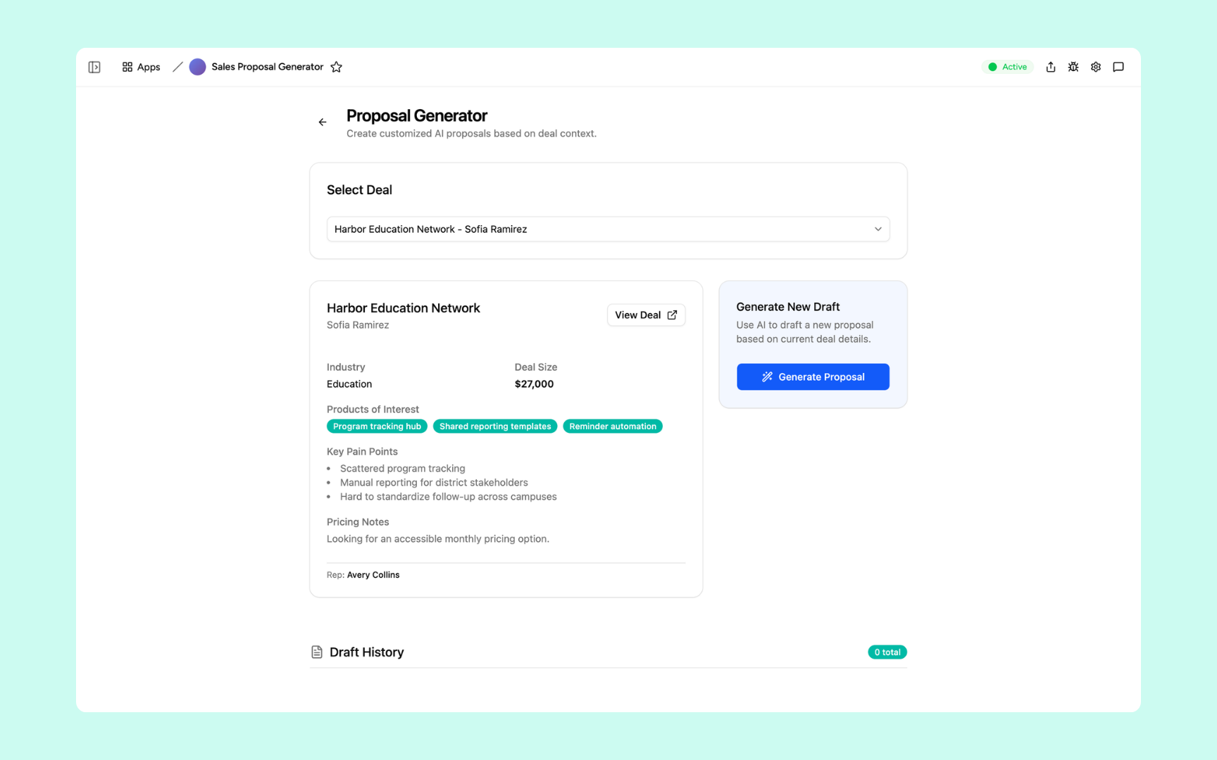 AI proposal generator